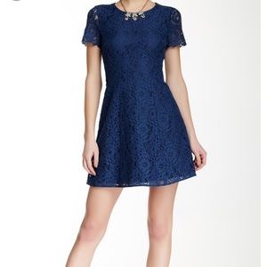 Jcrew blue lace dress
